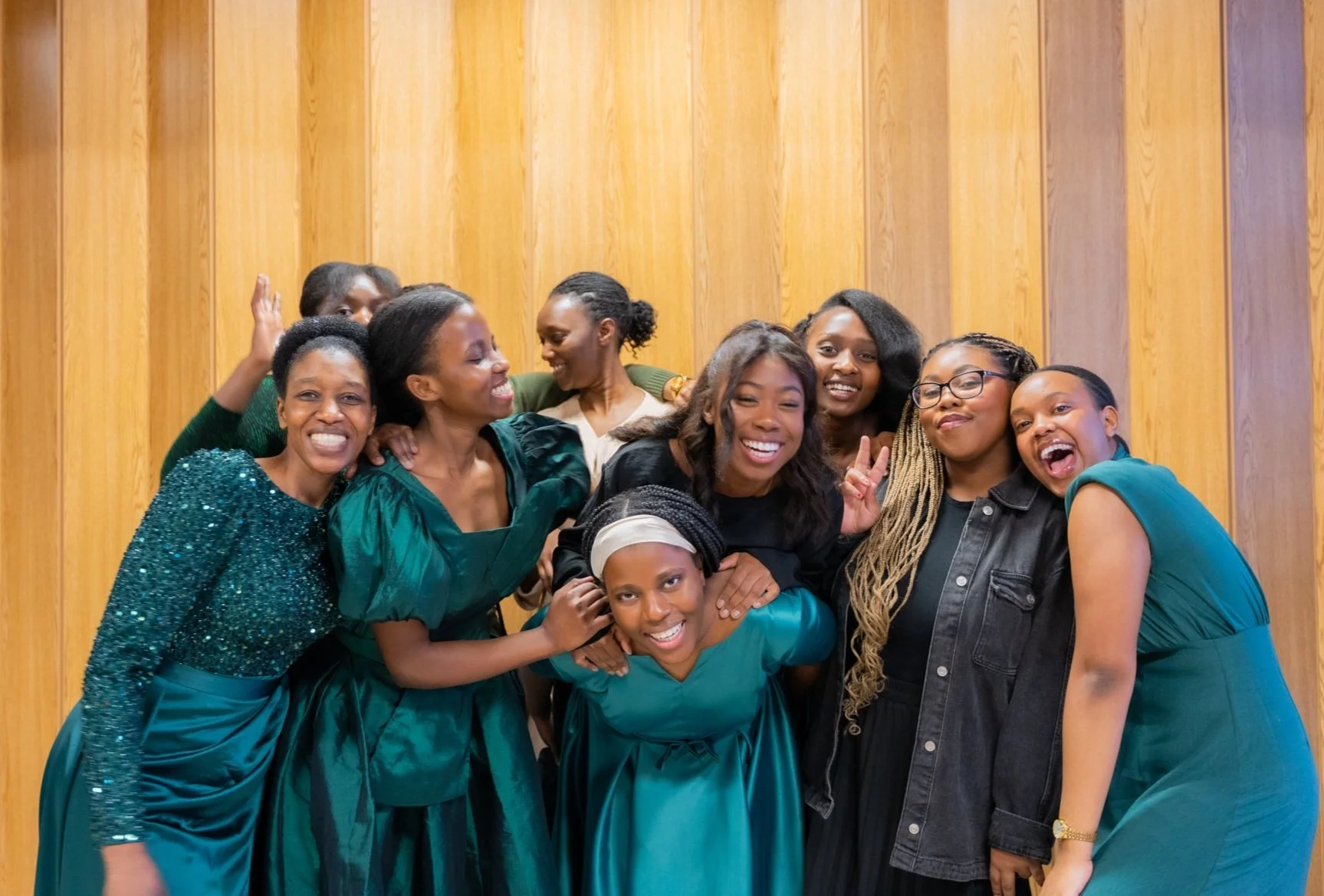 A group from the Carmel community smiling together